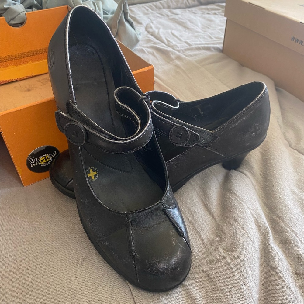 Dr Martens strappy shoe.